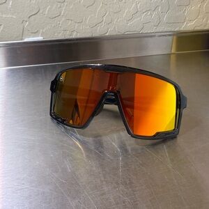 Knockaround Kids Campeones Sunglasses Magma Black With Red And Lenses